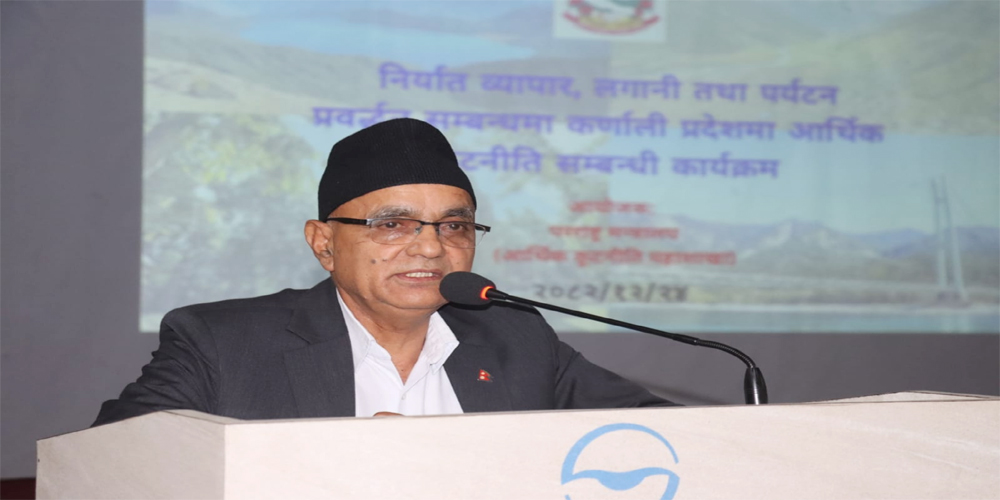 कर्णालीका सम्भावनालाई कूटनीतिक नियोगमार्फत अन्तर्राष्ट्रिय बजारमा लैजानुपर्छ - मुख्यमन्त्री कँडेल